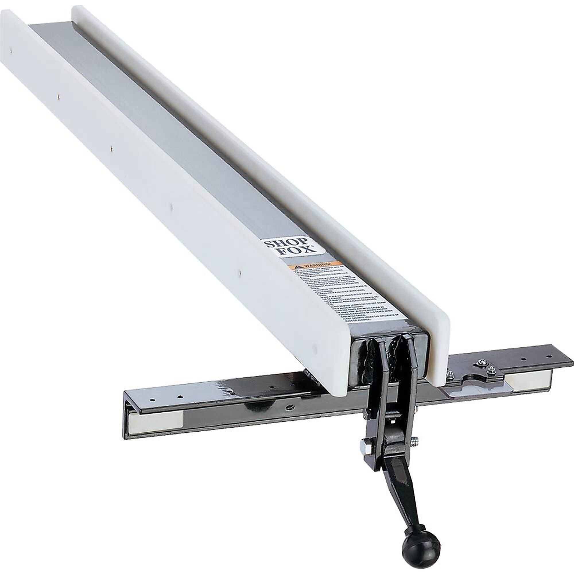 Shop Fox Classic Fence with Standard Rails - 42in. Length, HDPE Plastic Panels, Powder Coated, Model# W2005